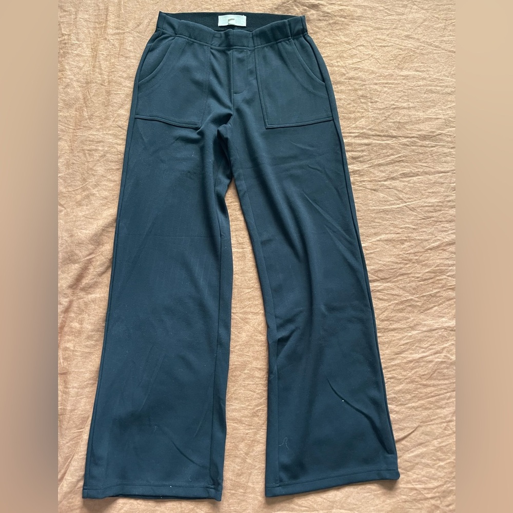 Black Wide-Leg Women's Pants